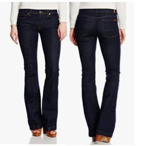 7 For All Mankind Charlize Dark Wash Flare Jeans Women’s Size 28